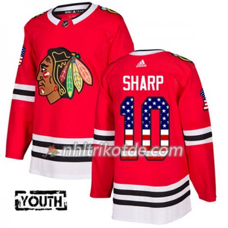 Chicago Blackhawks Trikot Patrick Sharp 10 Adidas 2017-2018 Rot USA Flag Fashion Authentic - Kinder Chicago Blackhawks Trikot Patrick Sharp 10 Adidas 2017-2018 Rot USA Flag Fashion Authentic - Kinder
